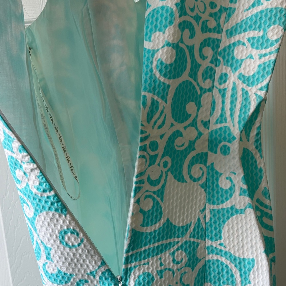 Lilly Pulitzer Shorely Blue and White Dress - Picture 6 of 7
